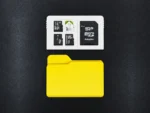 هاردکیس نگهدارنده sd card طرح فولدر